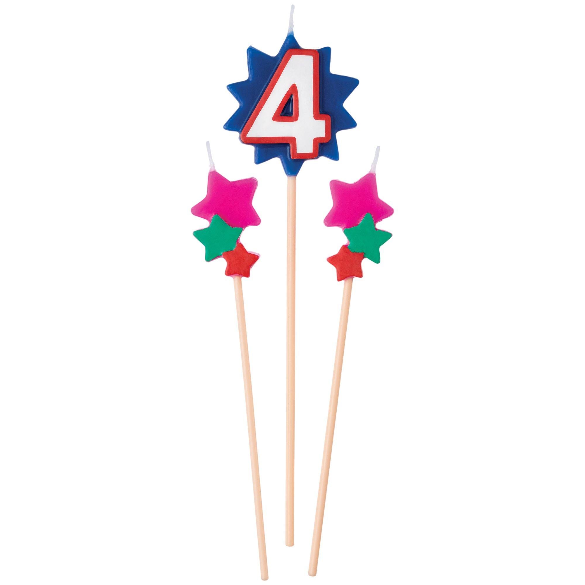 Birthday Star Number (0-9) Candle Pick Set. 3pc - Image 5
