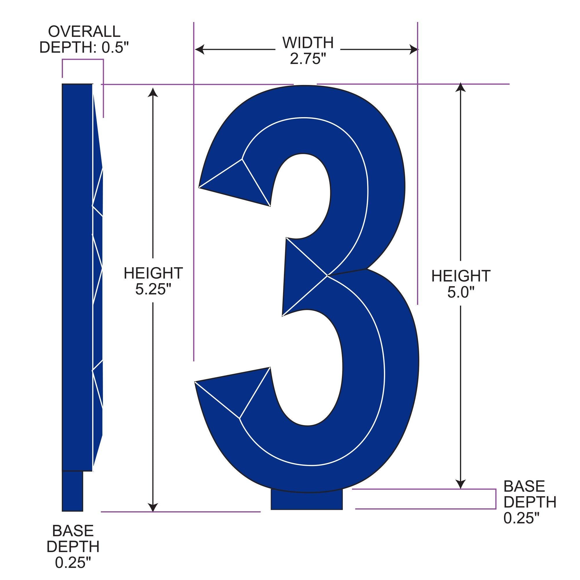 Faceted Number (0-9) Birthday Candle. 5.25in - Image 12