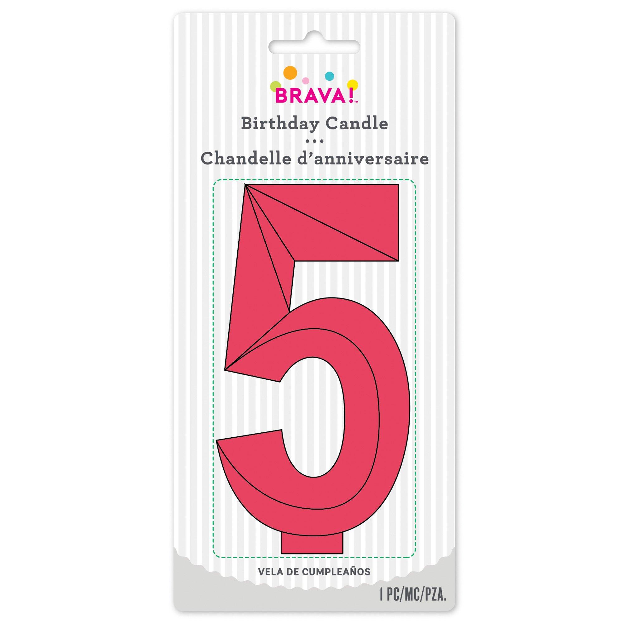 Faceted Number (0-9) Birthday Candle. 5.25in - Image 17