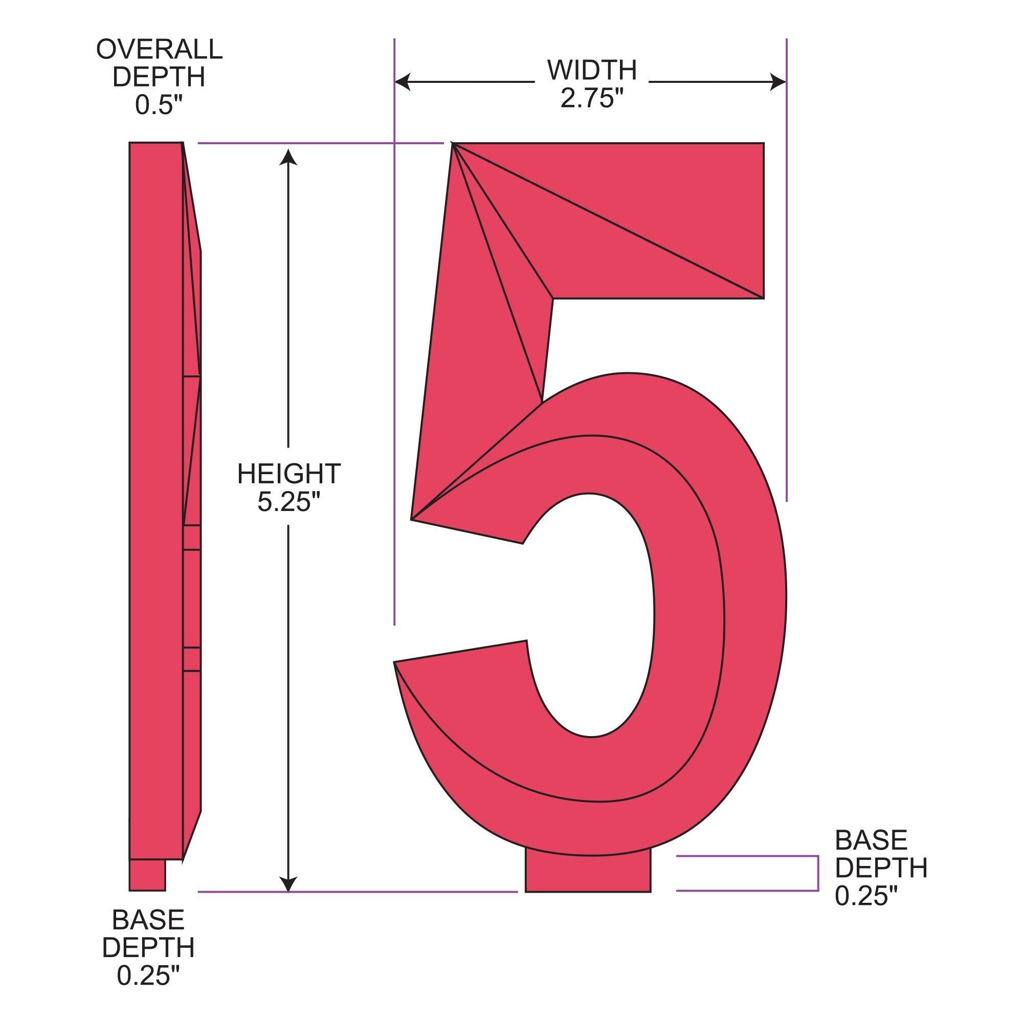 Faceted Number (0-9) Birthday Candle. 5.25in - Image 18