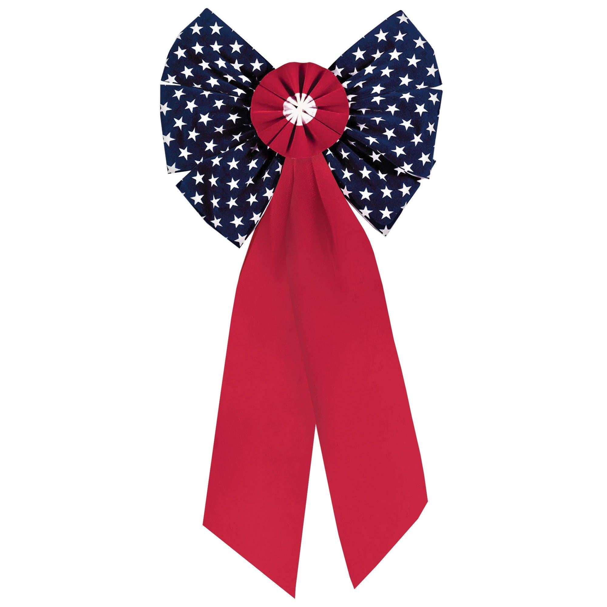 Patriotic Flocked Bow. Multiple Sizes - Image 10