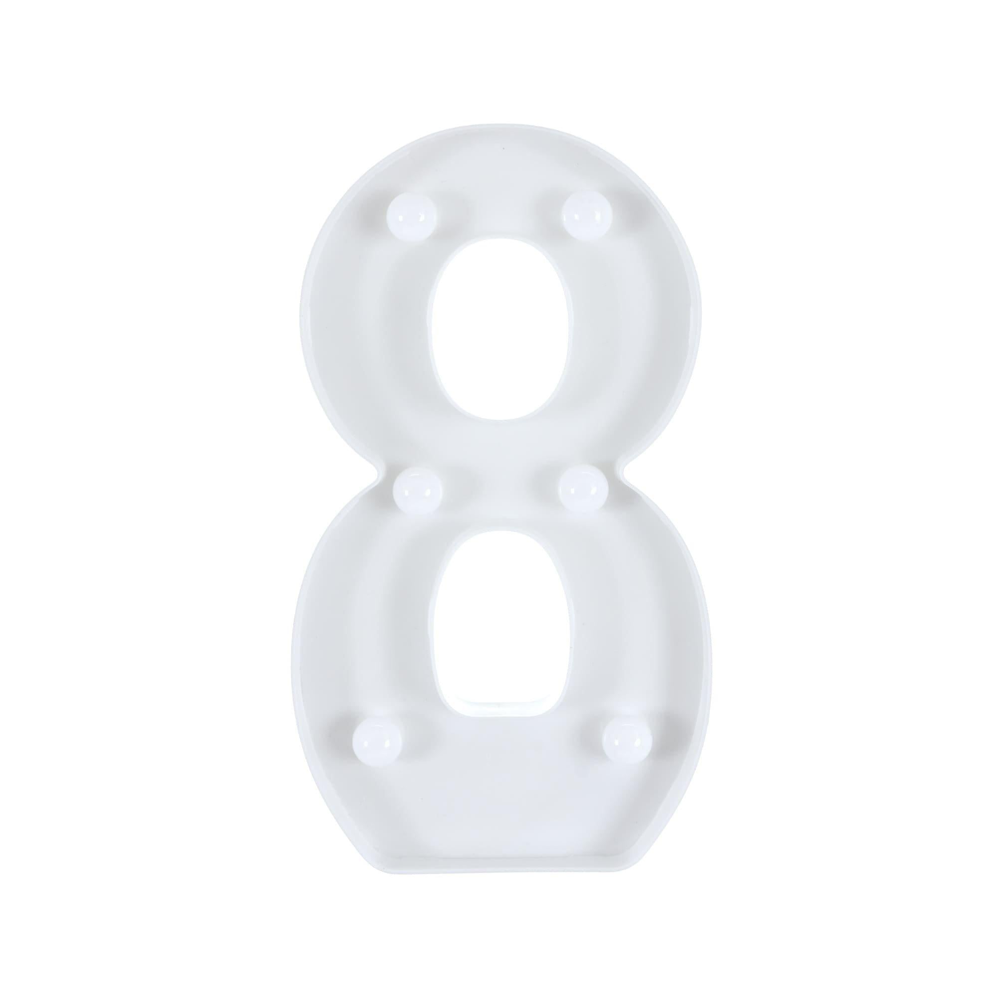 Light-Up Standing Number (0-9). 8in - Image 18