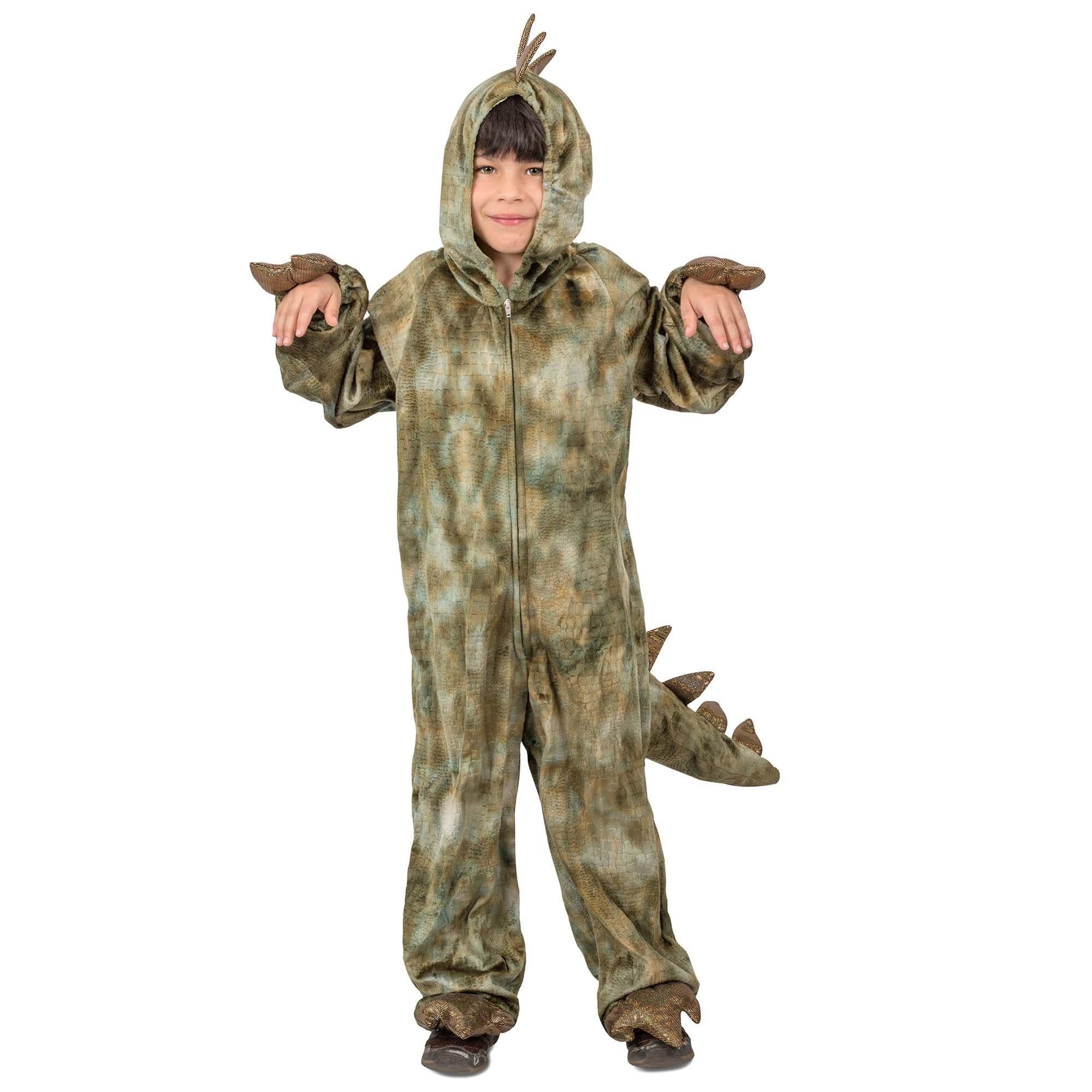 T-Rex Dinosaur Hooded Jumpsuit for Babies and Toddlers - Image 2