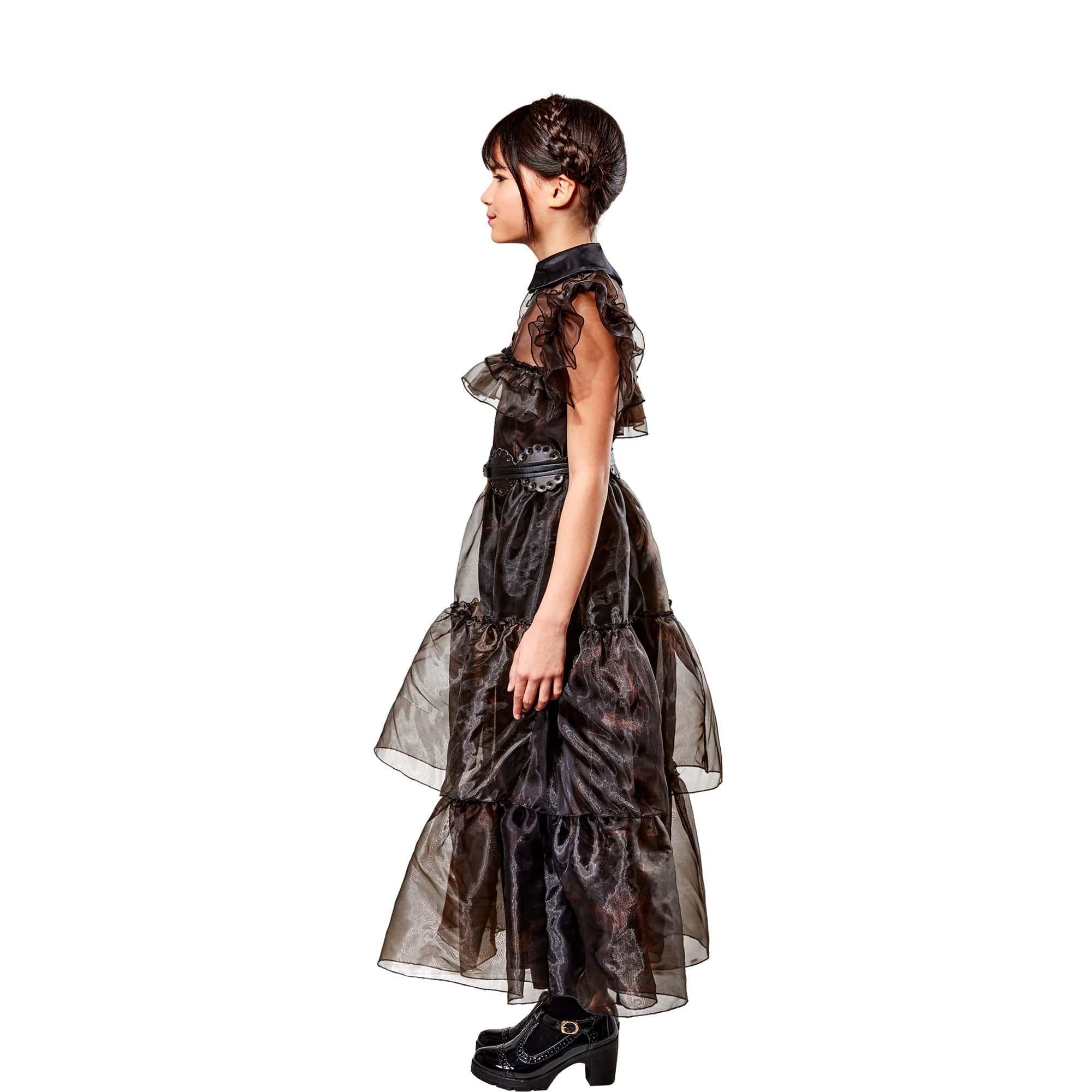 Wednesday Addams Rave'n Dance Dress – Girls Costume - Image 2