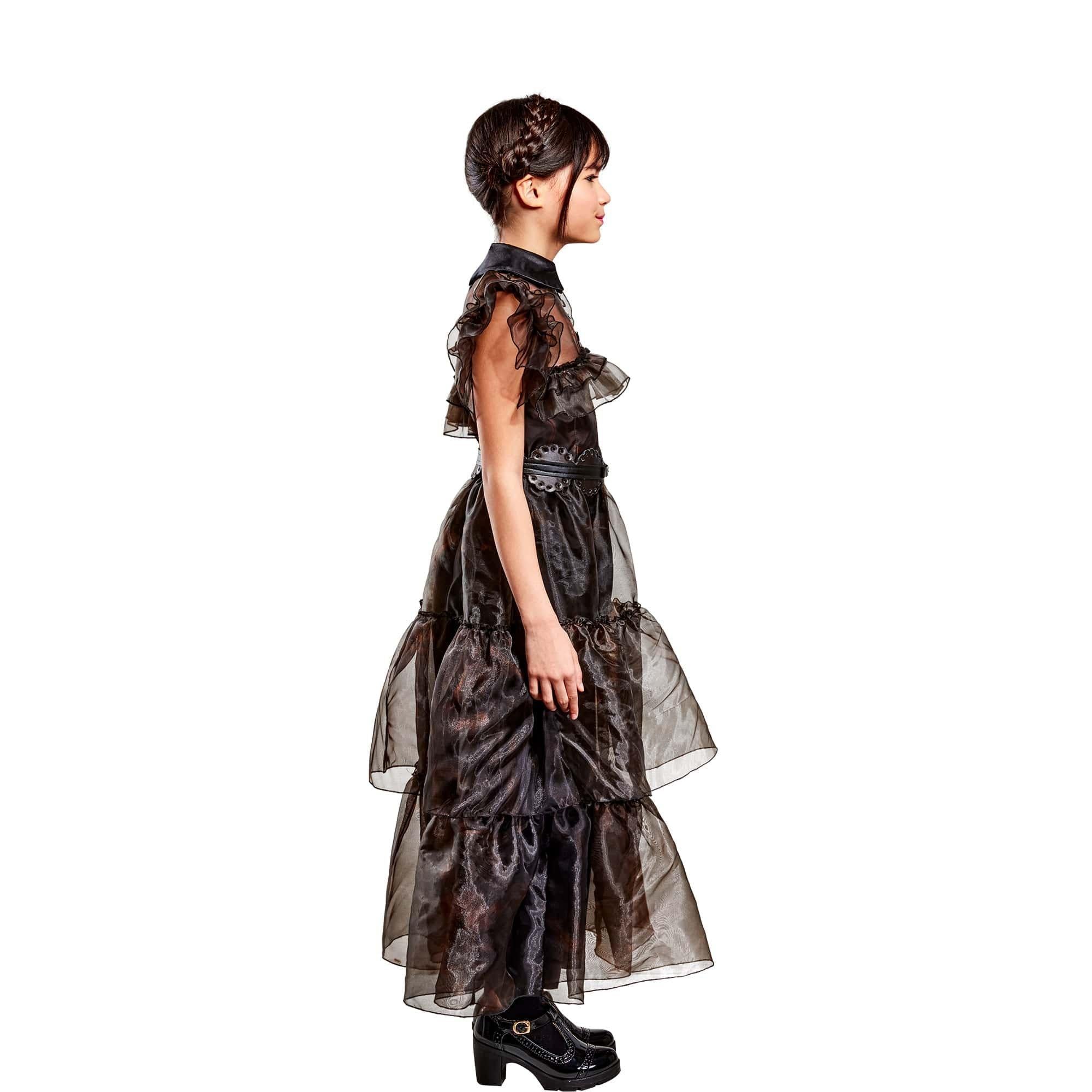 Wednesday Addams Rave'n Dance Dress – Girls Costume - Image 3