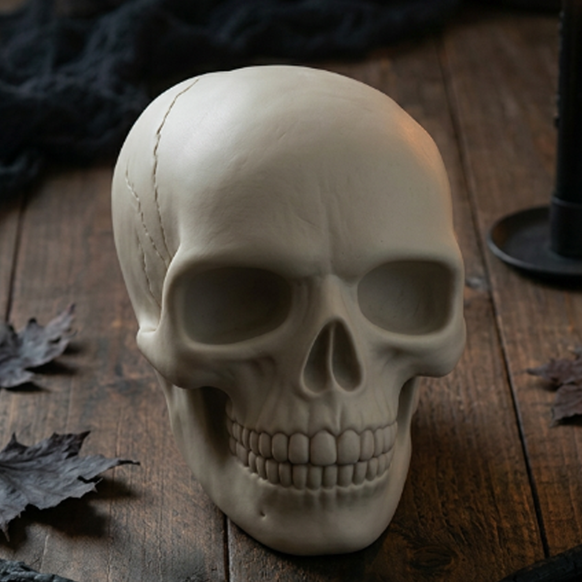 Plastic Skull Decoration. 6.7in - Image 2